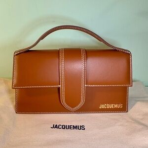 Jacquemus Le Bambino Bag – Tan Brown with Contrast Stitching (Brand New)